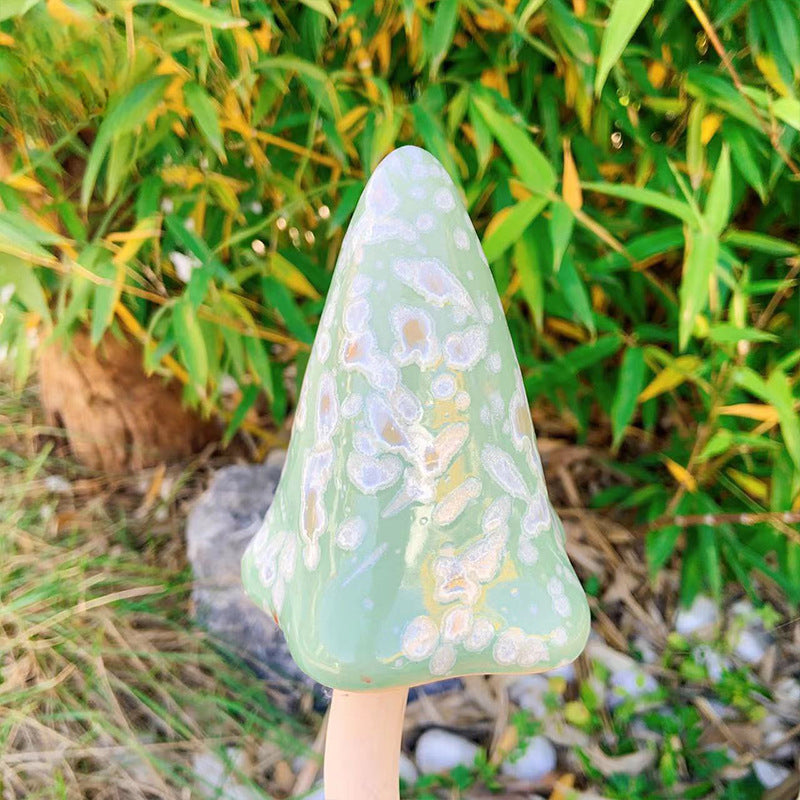 🍄Tinkling Toadstools Ceramic Mushrooms for Garden Decoration