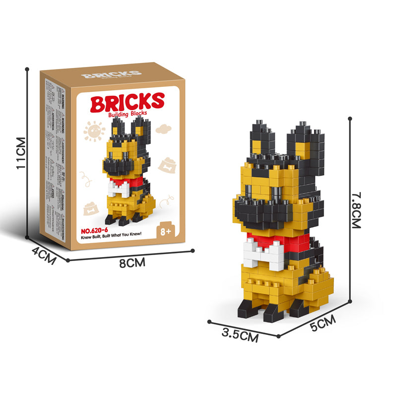 Cute Pet Micro-particle Building Block Models 🐶🐱🧩