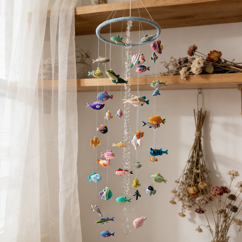 Ocean Little Fish Wind Chime DIY Kit — Hand-Craft Your Own Floating Underwater World