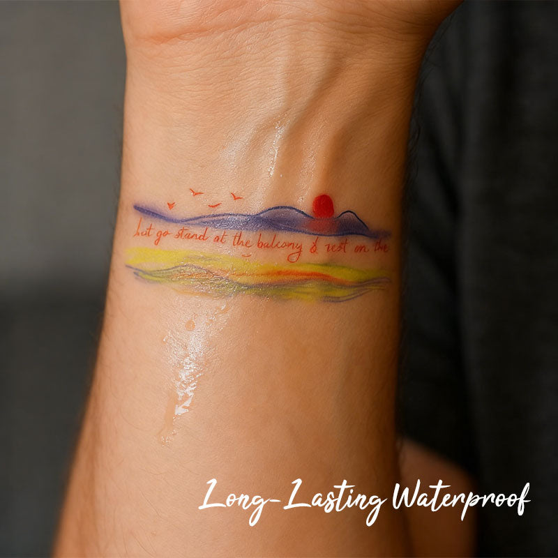 ✨🌈 Creative Colorful Wrist Tattoo Sticker