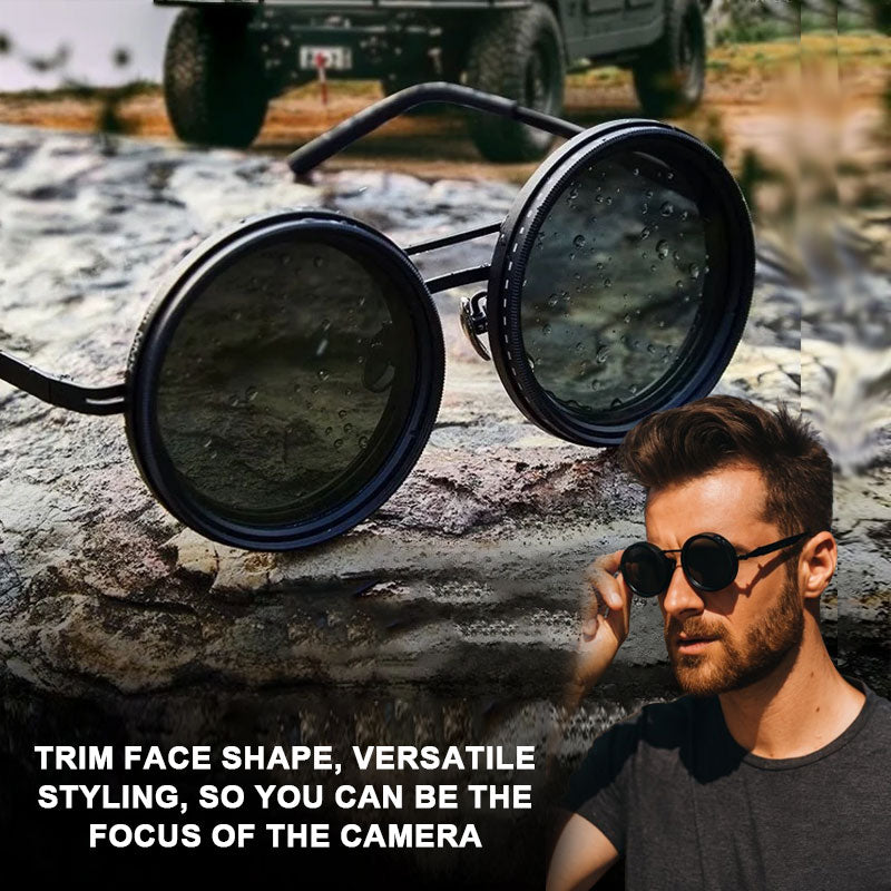 Adjustable polarised sunglasses