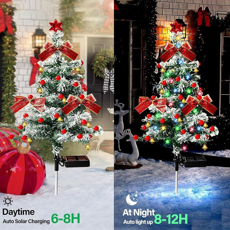 🎅 New model Solar-Powered Christmas Tree Garden Lights
