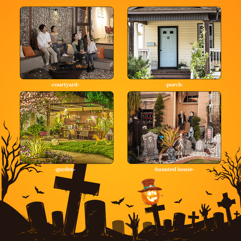 🎃Collapsible light up stacked pumpkins