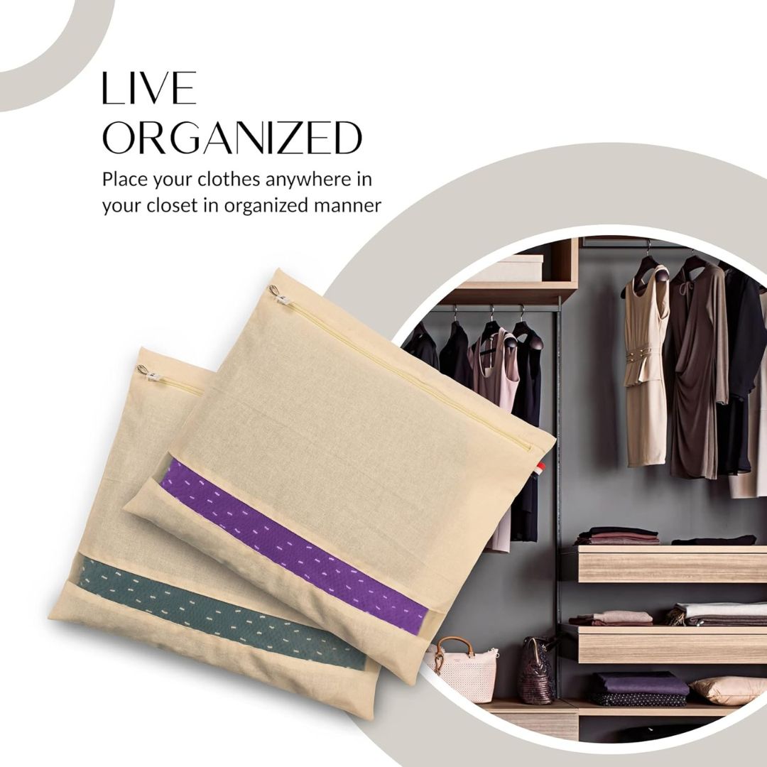 Cotton Storage Bag With Viewing Window