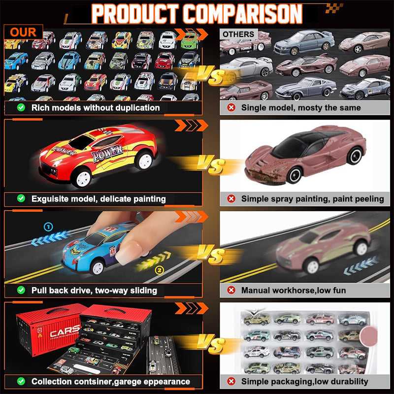 Gift set with mini pullback container for car 🚗🎁