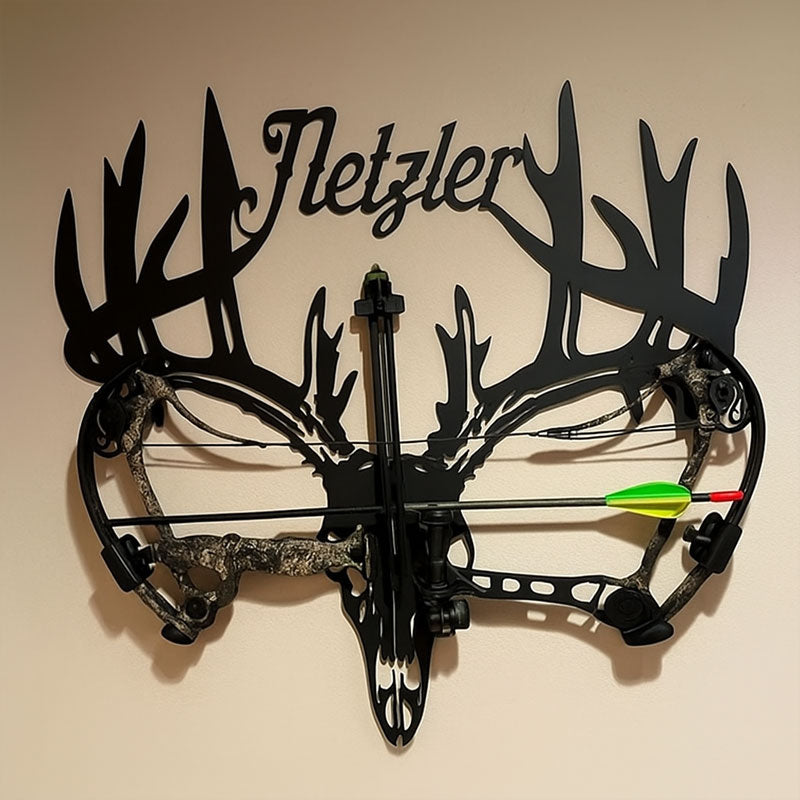 Personalized Metal Deer Skull Rack