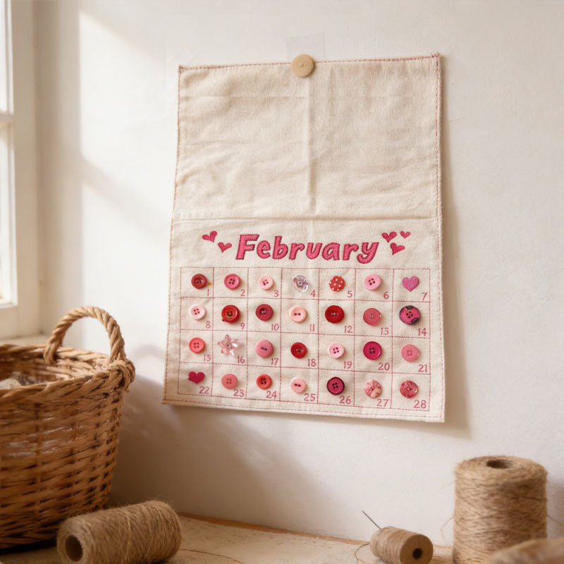 🧵 Button Memory Calendar - 2026 Sewing Button Calendar Cloth