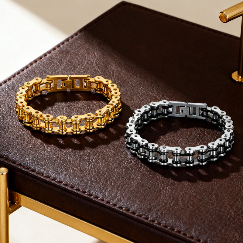 Bicycle Titanium Steel Motorcycle Chain Bracelet