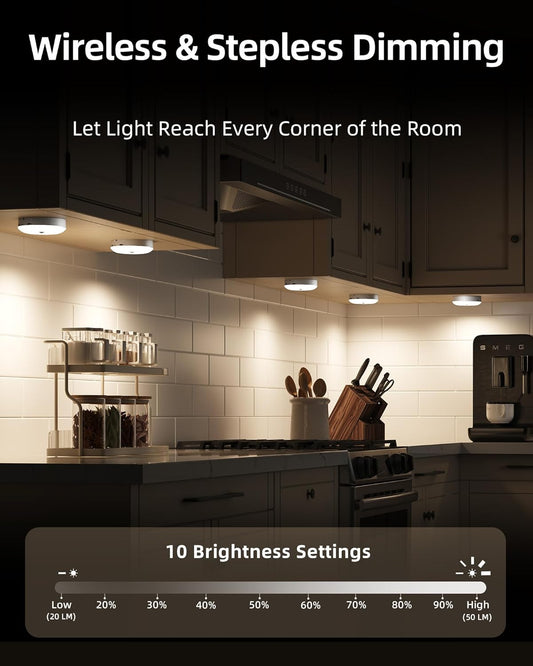Under-cabinet lighting with charging station, rechargeable light strip with remote control