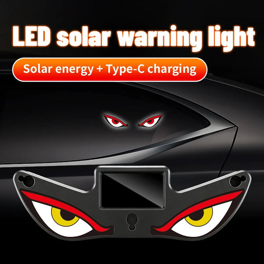 🔥Last Day 49% OFF - Solar Demon Eye LED Car Window Light