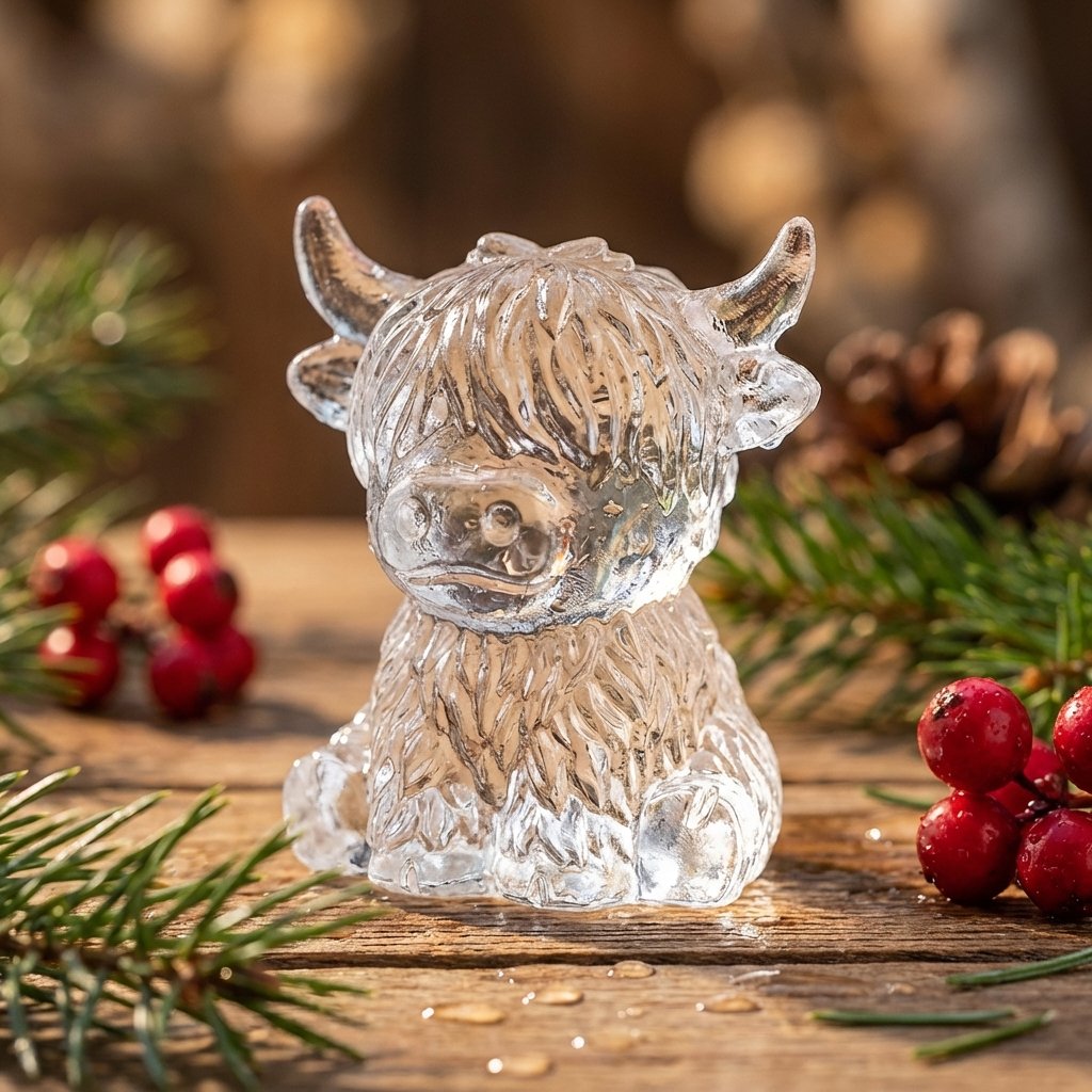 ⏳Last Day Special Price ￡9.99!!🐮 Mini Highland Cow Ice Cube Mold – Cute 3D Ice for Drinks, Parties & Gifts