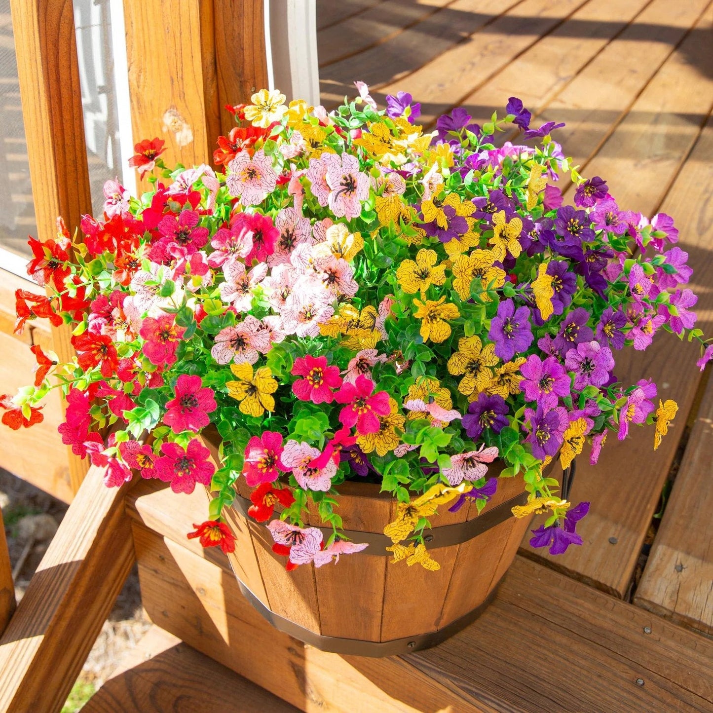 ⏳LAST DAY SPECIAL PRICE: ￡5.99!!🌺UV Resistant Colorful Artificial Flower💖