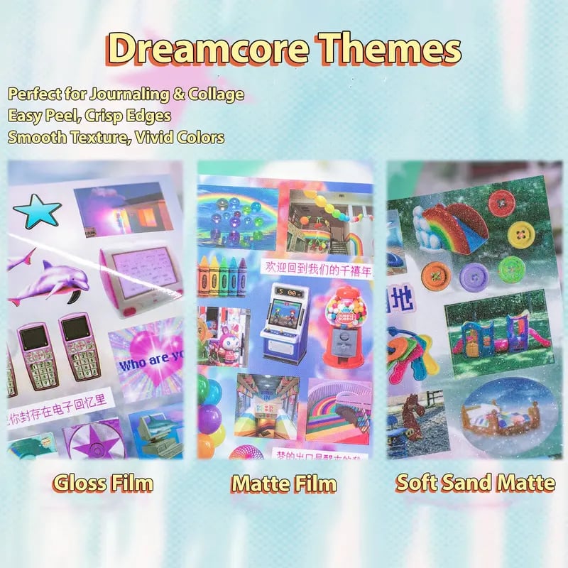 🔥Last Day 50% OFF - Dreamcore Aesthetic Sticker Book