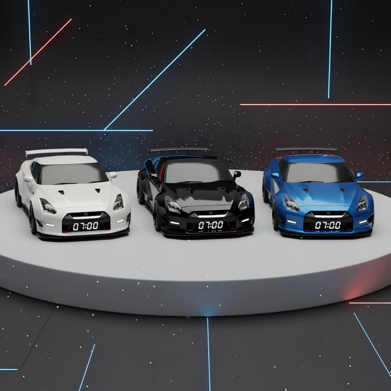 ⏰Last day! 🏎️Supercar alarm clock ⚡️Realistic engine sound effects and lighting effects