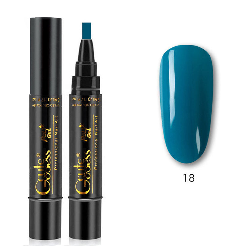 One-step glue three-in-one nail polish gel pen
