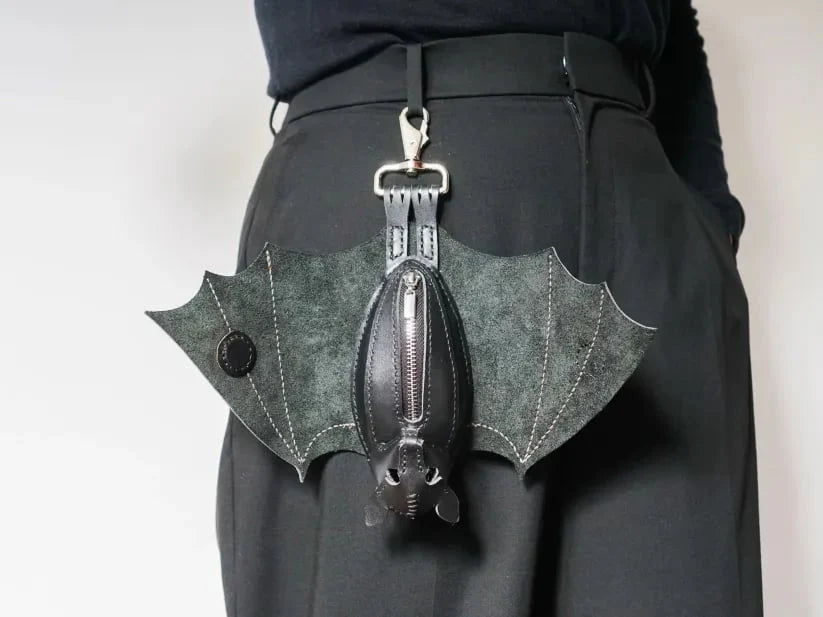 🔥 Leather Bat Coin Purse