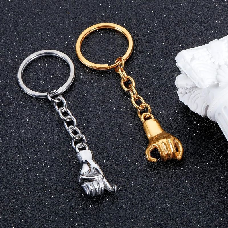 Magnetic Pinky Promise Keychains – Linked Hand Set for Couples & Best Friends 🤞💞