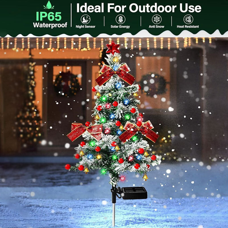 🎅 New model Solar-Powered Christmas Tree Garden Lights