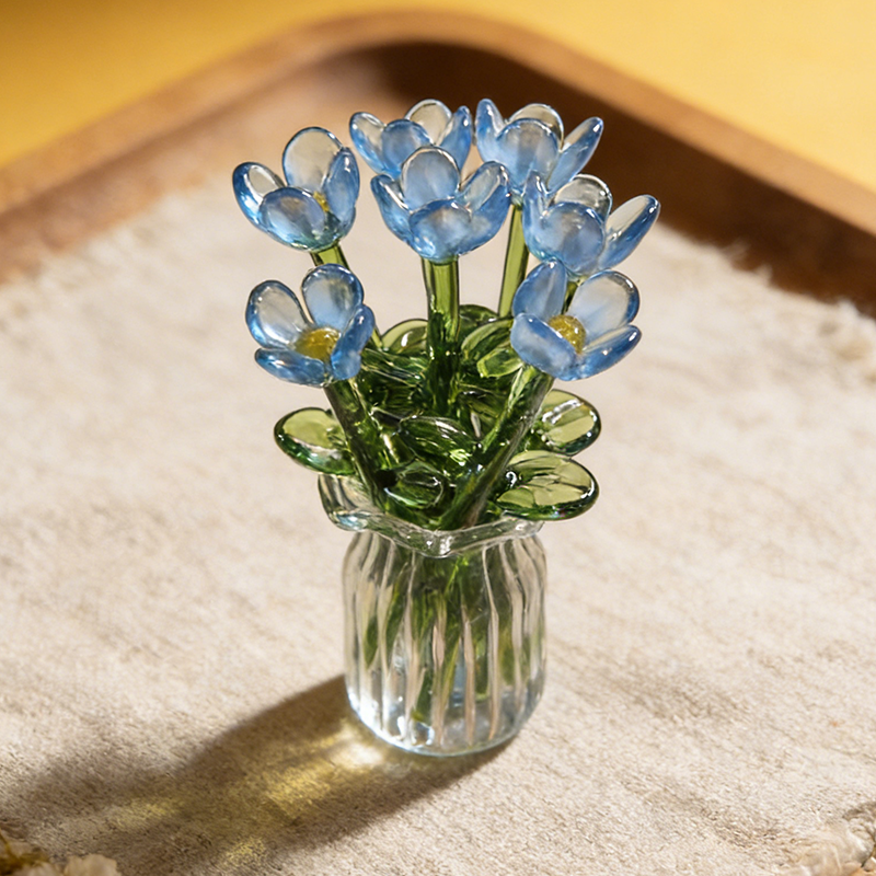 Glass Flower Ornament