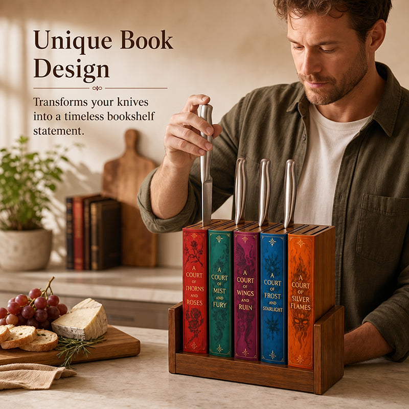 📚Book-Inspired Knife Holder🔪