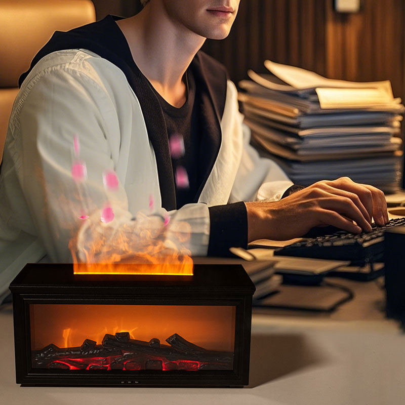 Humidifier With Vintage Fireplace