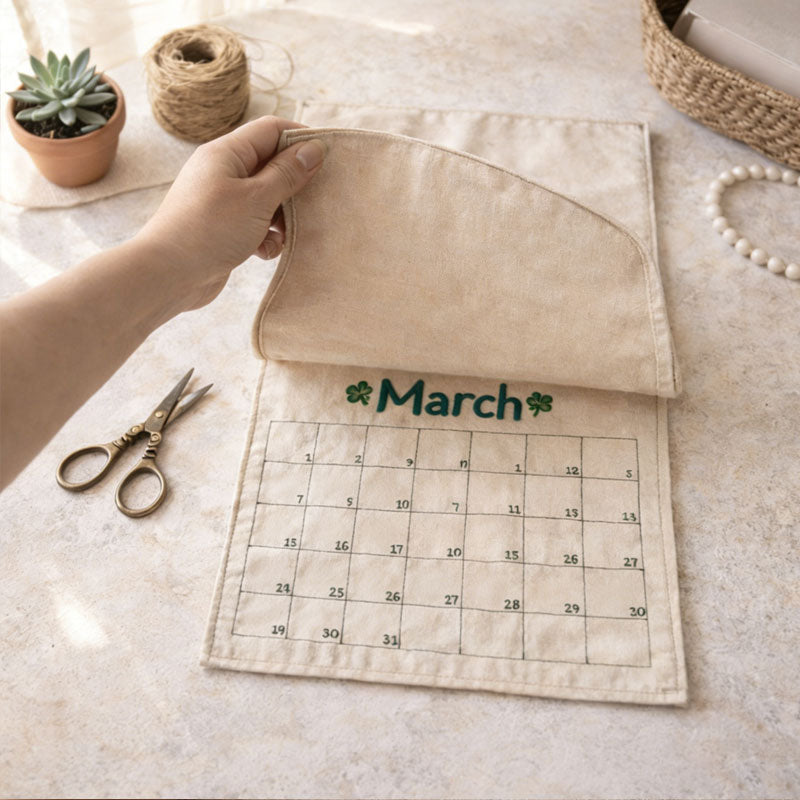 🧵 Button Memory Calendar - 2026 Sewing Button Calendar Cloth