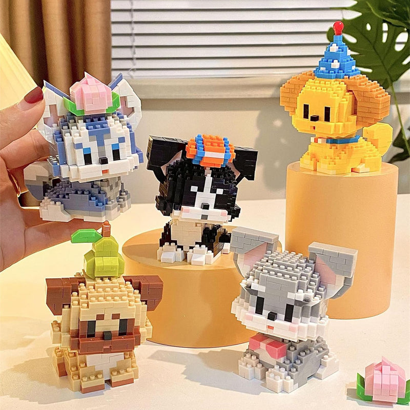 Cute Pet Micro-particle Building Block Models 🐶🐱🧩