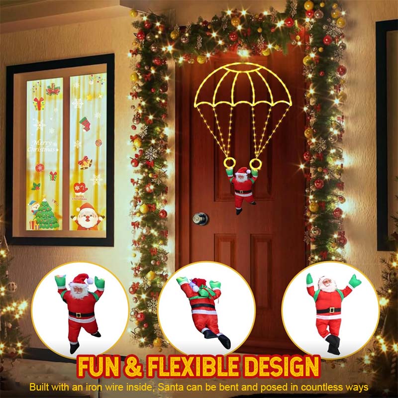 LED Santa Parachute Christmas Lights