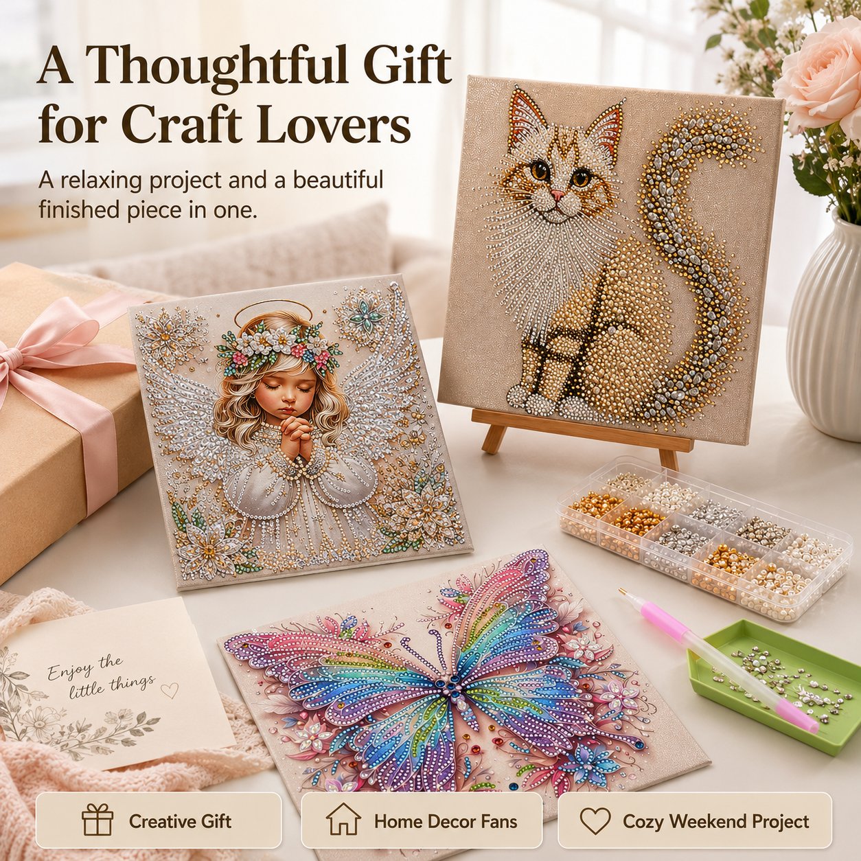 👼✨Sparkling Crystal Diamond Art Kit For DIY Wall Decor
