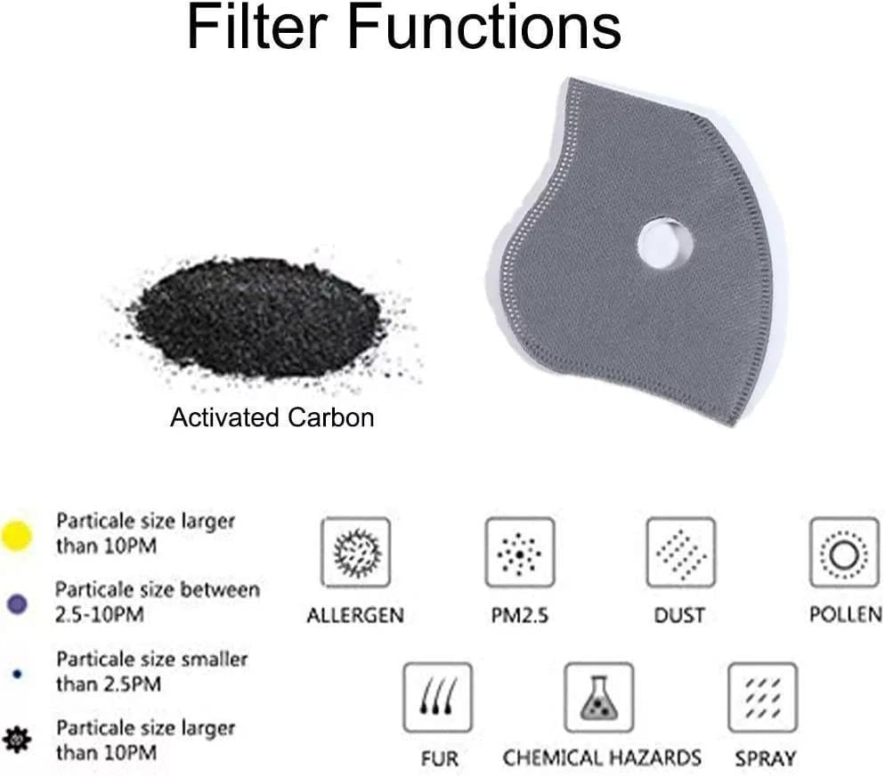 🔥LAST DAY 50% OFF -- 💖Reusable Carbon Filter Dust Mask – Built for Active Lifestyles
