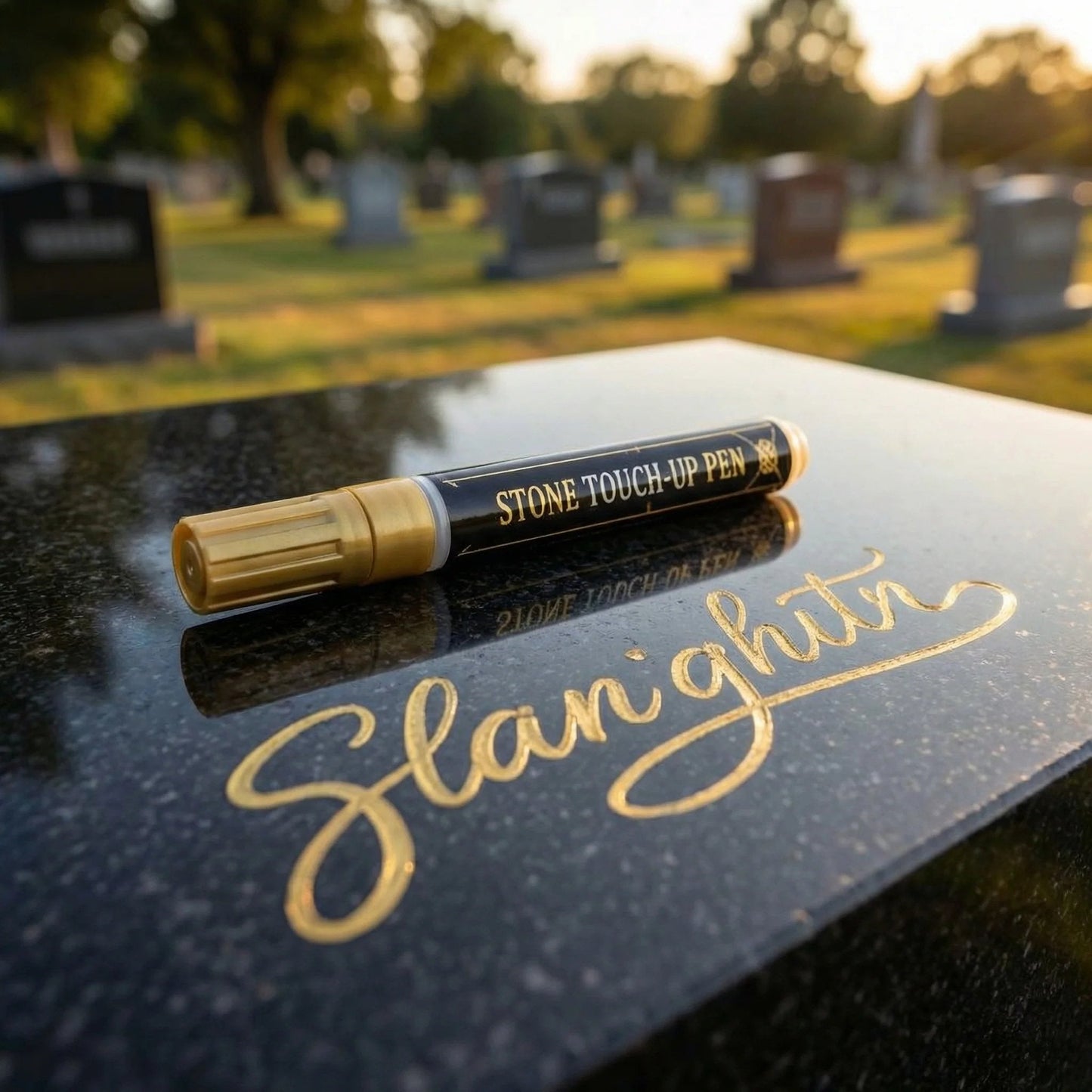 🐦A gold pen for restoring faded gravestone inscription
