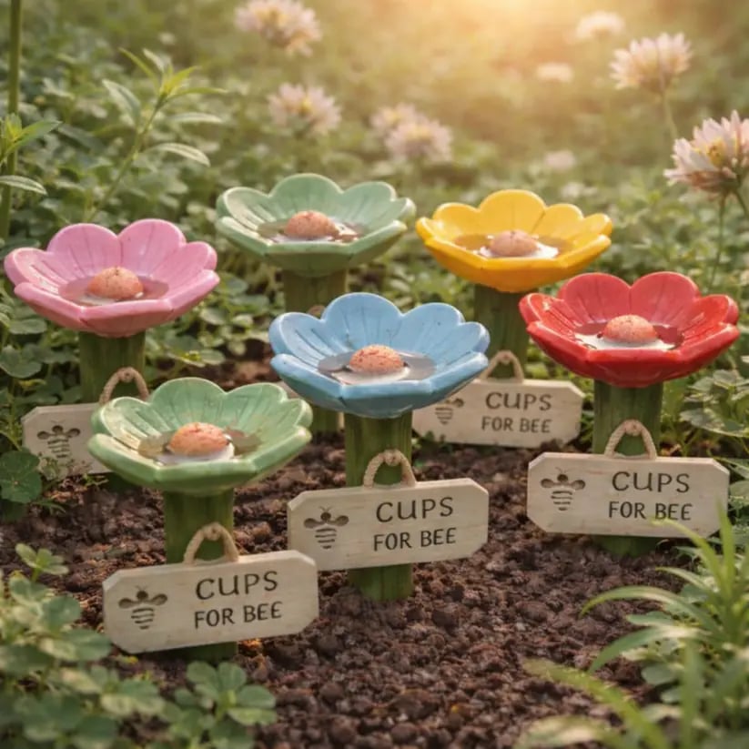 ⏳Limited-time 50% off🐝Flower-Shaped Bee Watering Station💧