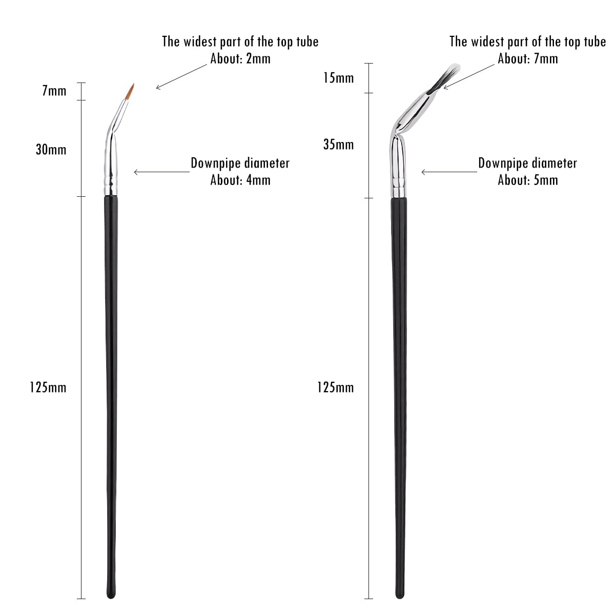 Foldable angled eyelash brus
