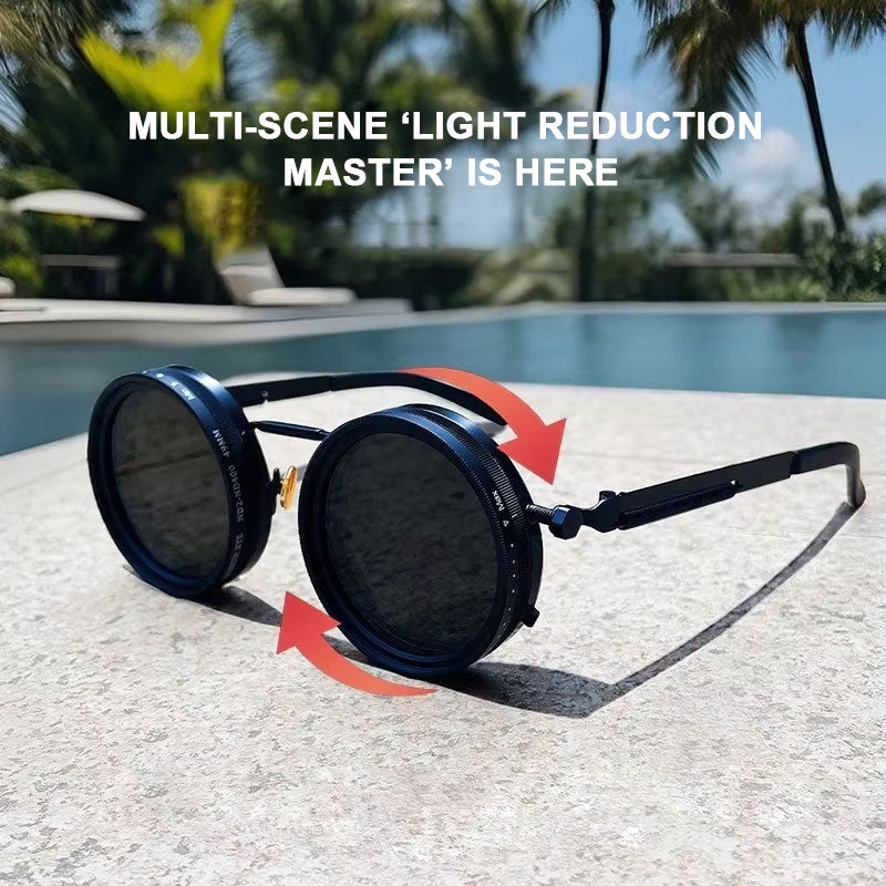 Adjustable polarised sunglasses