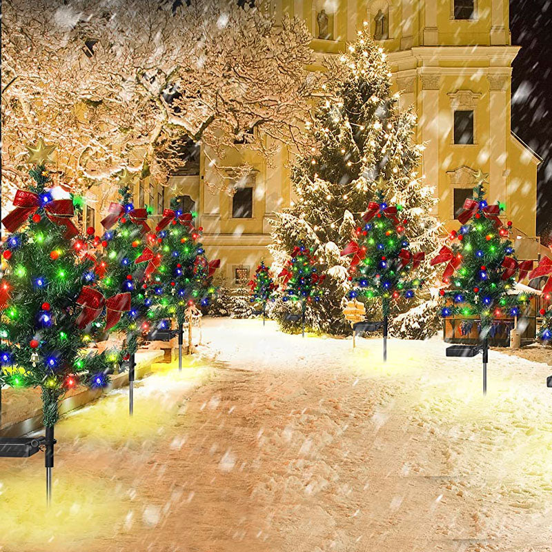 🎅 New model Solar-Powered Christmas Tree Garden Lights