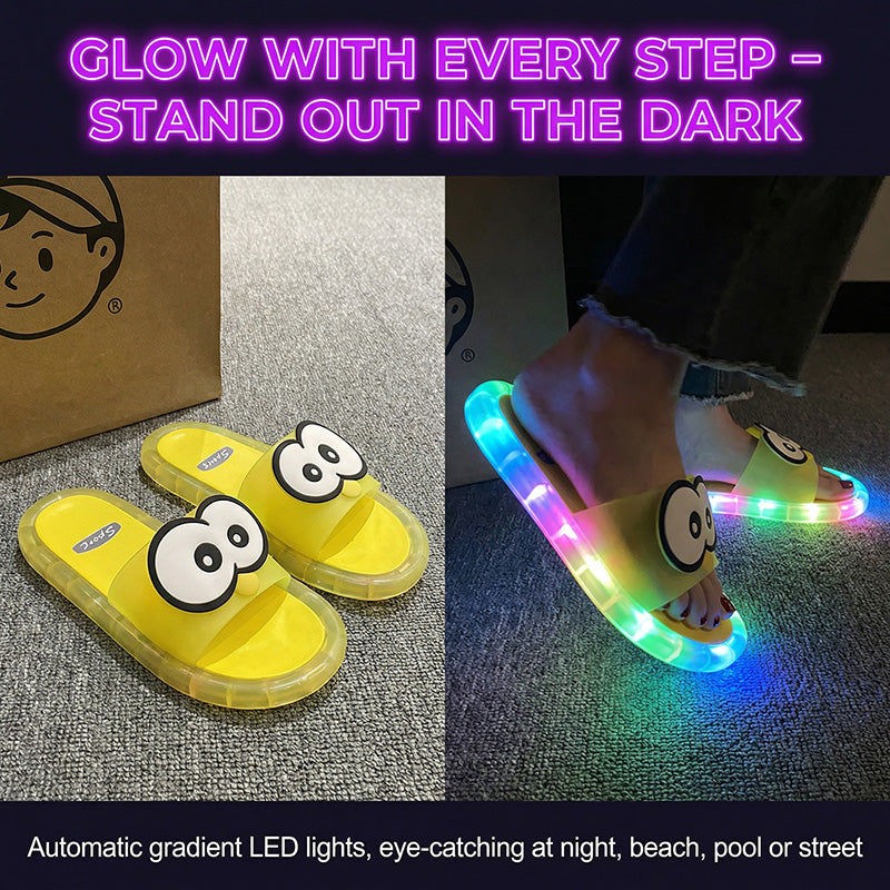 👣Cute slippers with cartoon motifs that glow👣