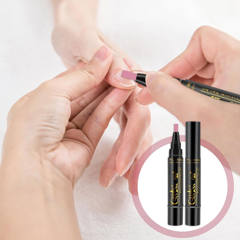 One-step glue three-in-one nail polish gel pen