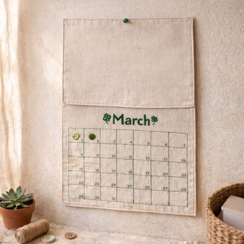 🧵 Button Memory Calendar - 2026 Sewing Button Calendar Cloth
