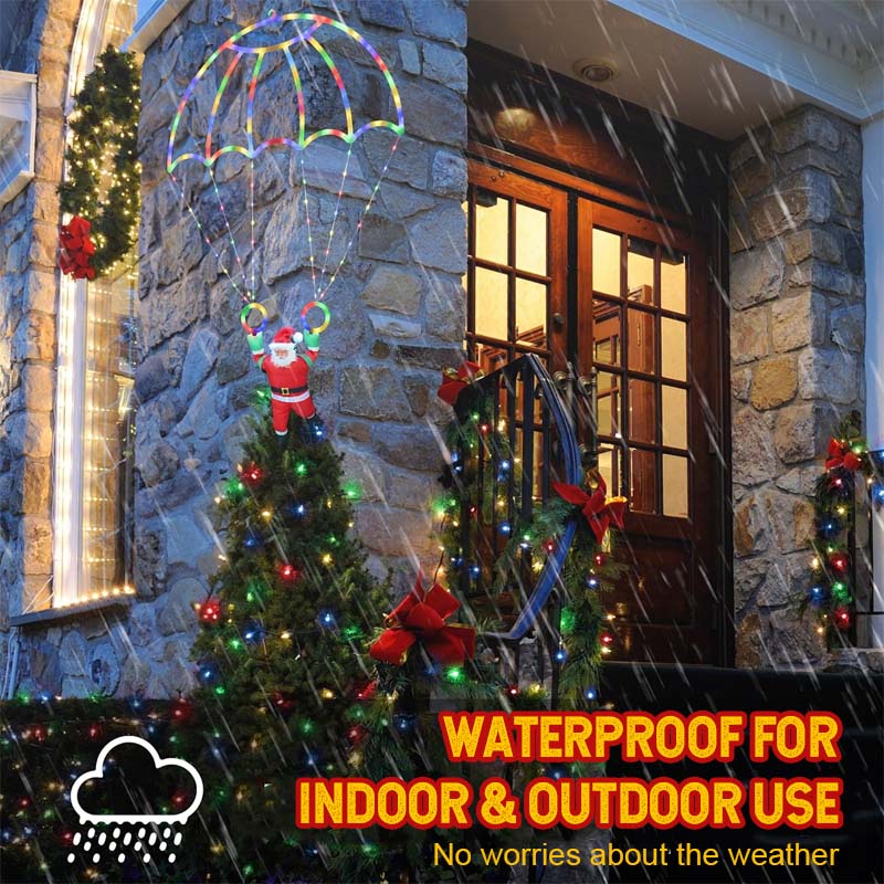 LED Santa Parachute Christmas Lights