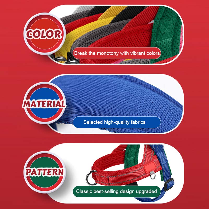 Dog harness + free leash 1.5 m x 1.0 m