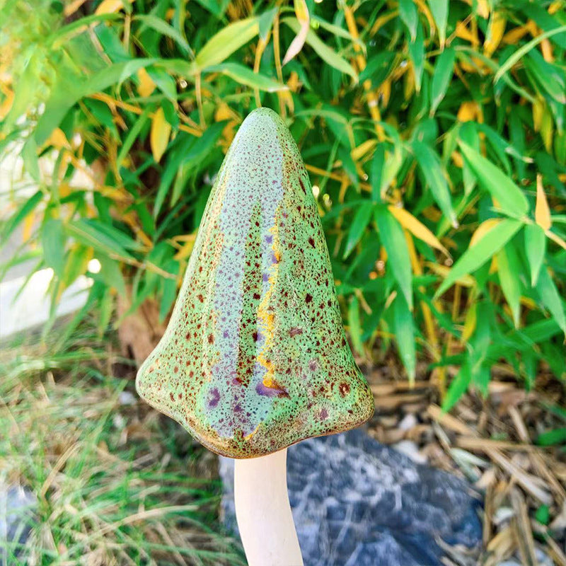 🍄Tinkling Toadstools Ceramic Mushrooms for Garden Decoration