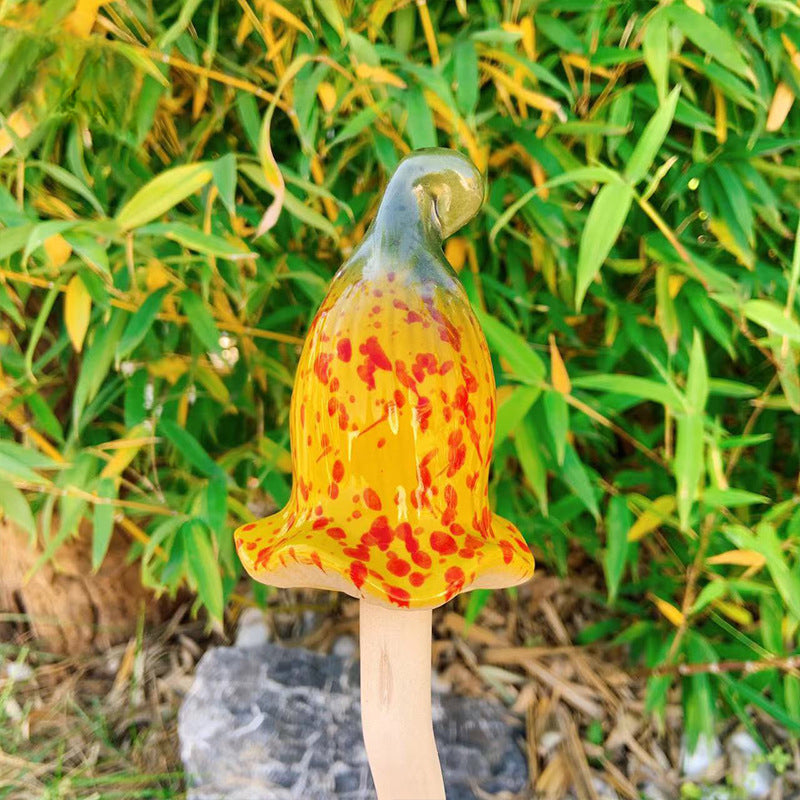 🍄Tinkling Toadstools Ceramic Mushrooms for Garden Decoration
