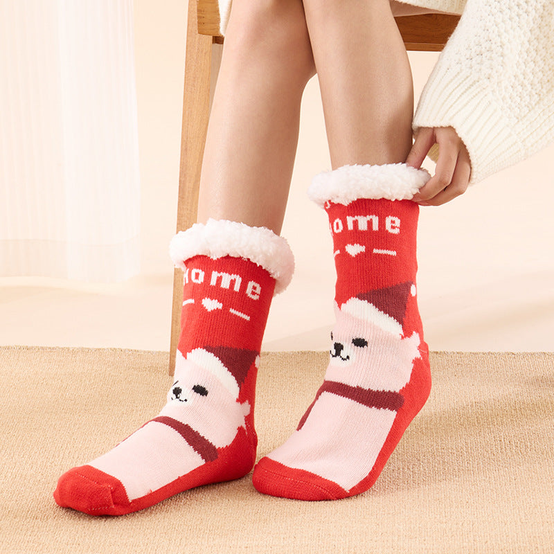 🎅✨ Cozy Christmas Fluffy Socks