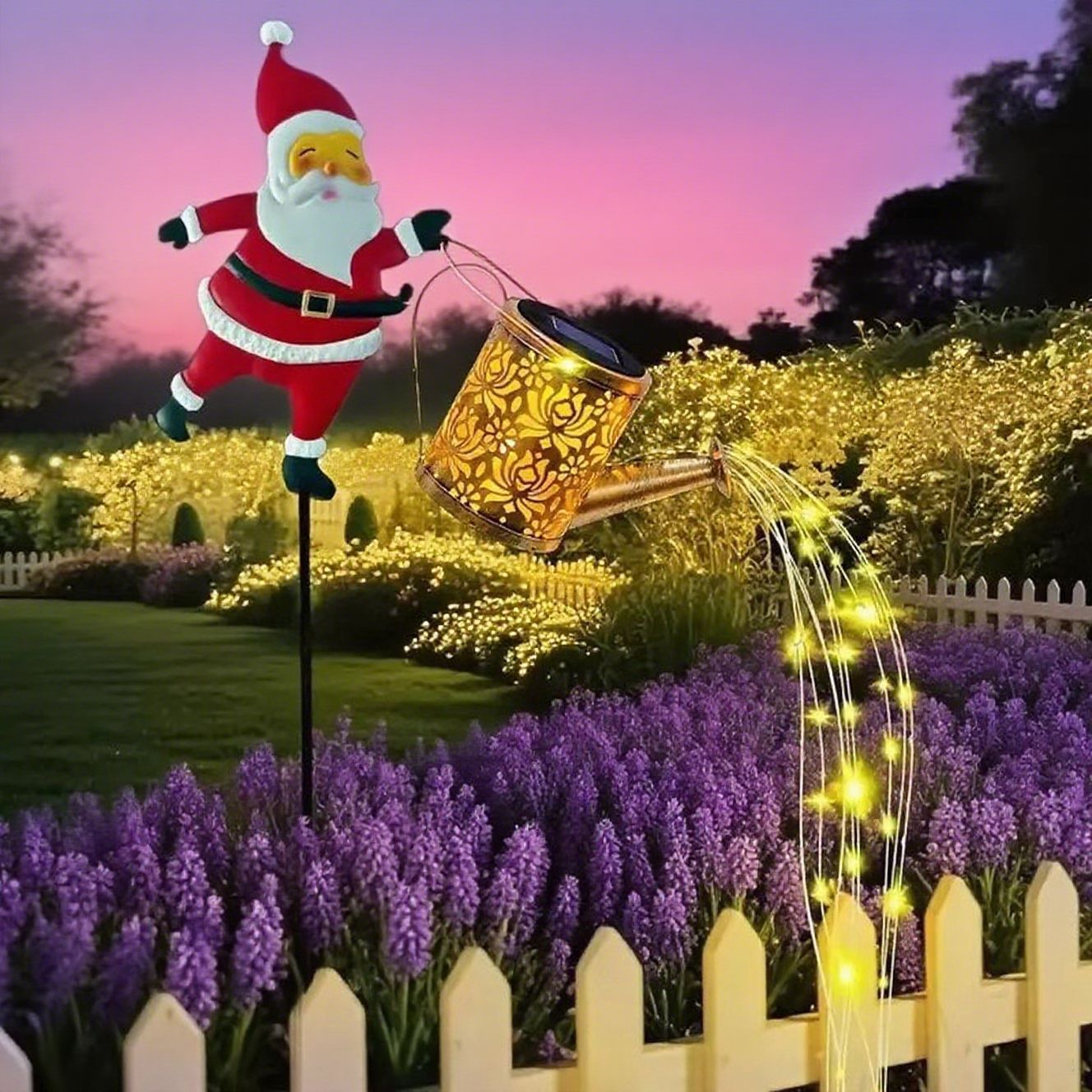 ⏰Solar lamp for the garden in the shape of Santa Claus🎅🎄