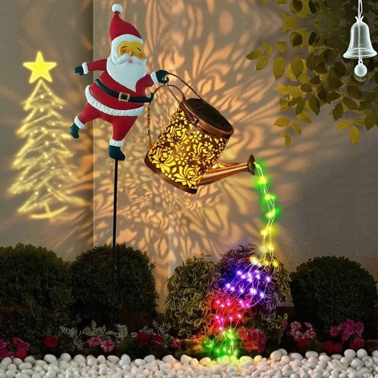 ⏰Solar lamp for the garden in the shape of Santa Claus🎅🎄