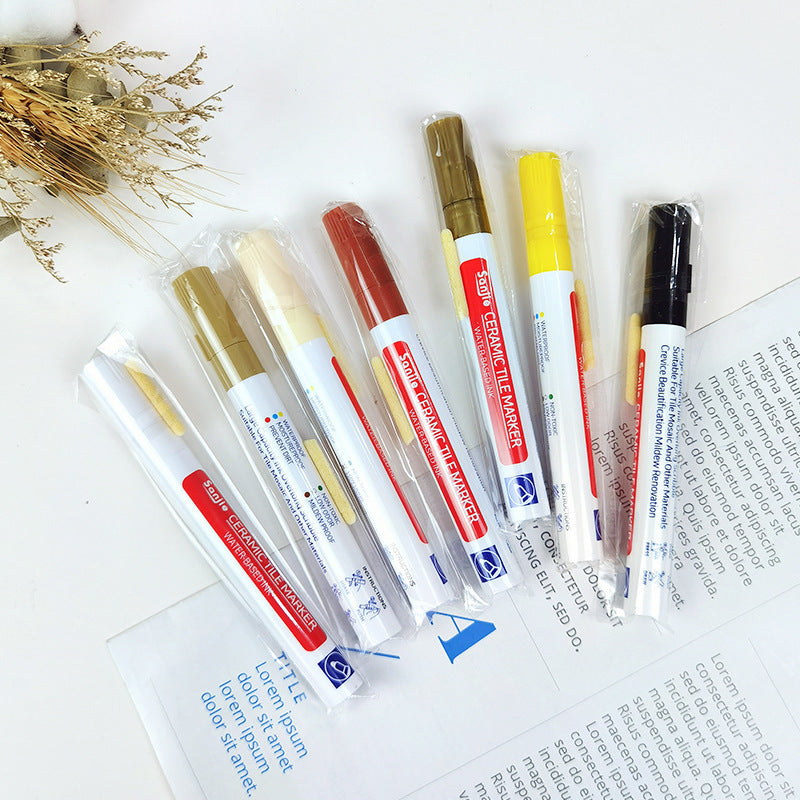 Mould-resistant and waterproof grout pen for ceramic tile