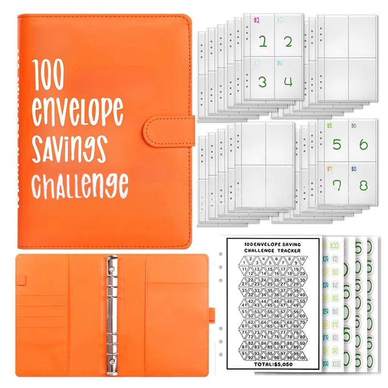 🔥🤑✉️100 Envelope Savings Challenge Book