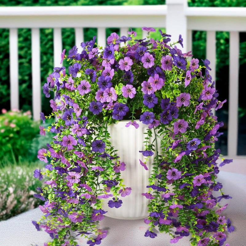 ⏳LAST DAY SPECIAL PRICE: ￡9.99!!🌷Outdoor cascading daisy and eucalyptus flowers – UV resistant