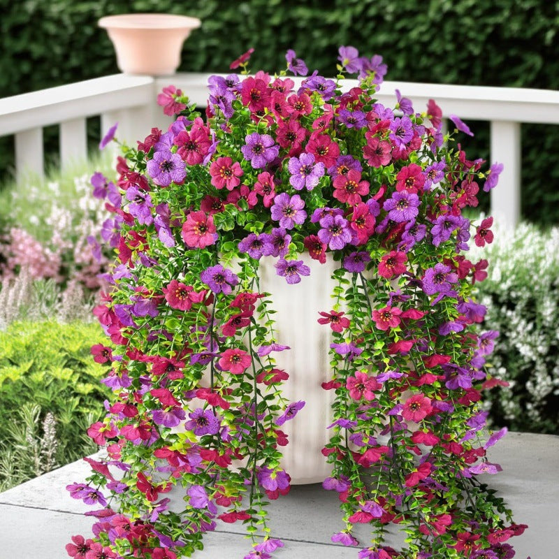 ⏳LAST DAY SPECIAL PRICE: ￡9.99!!🌷Outdoor cascading daisy and eucalyptus flowers – UV resistant
