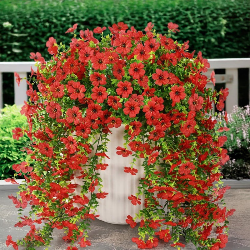 ⏳LAST DAY SPECIAL PRICE: ￡9.99!!🌷Outdoor cascading daisy and eucalyptus flowers – UV resistant